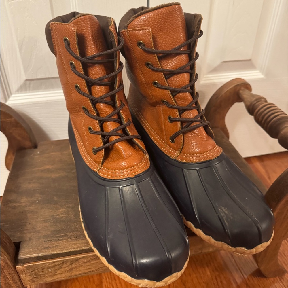 Weatherproof Vintage Men's Tan and Black Rain Boots